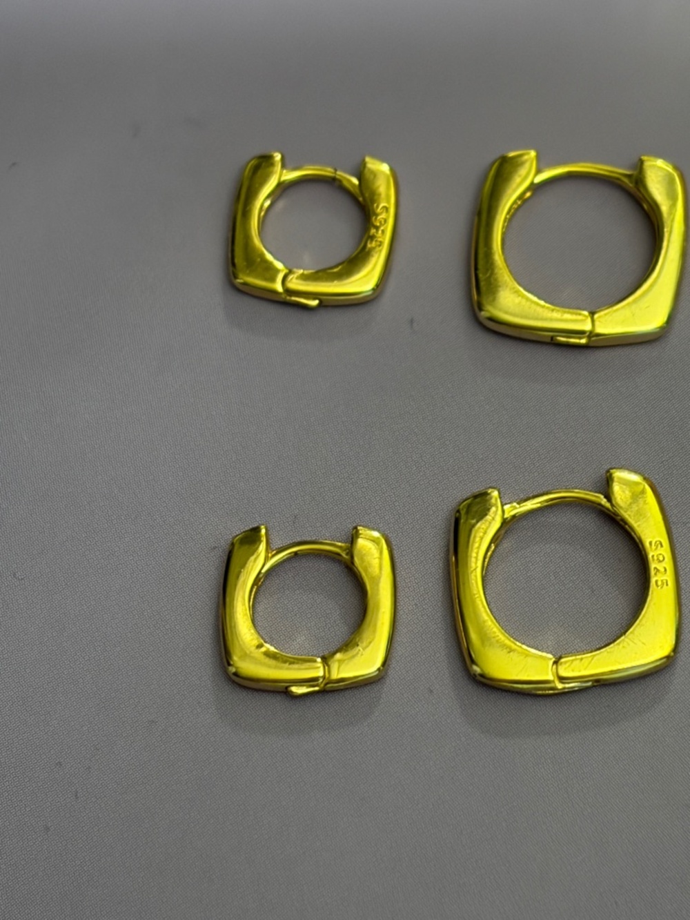 Cute little gold plated hoops